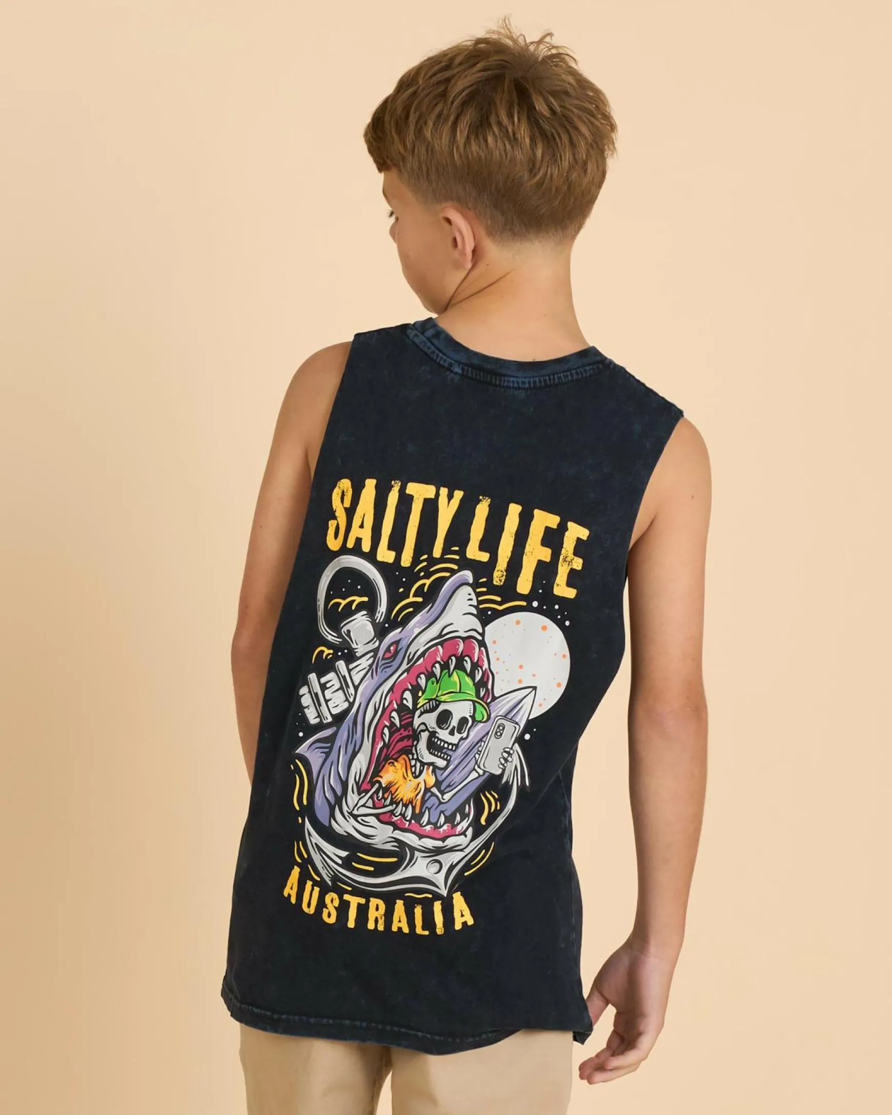 Boys' Snap Muscle Tank