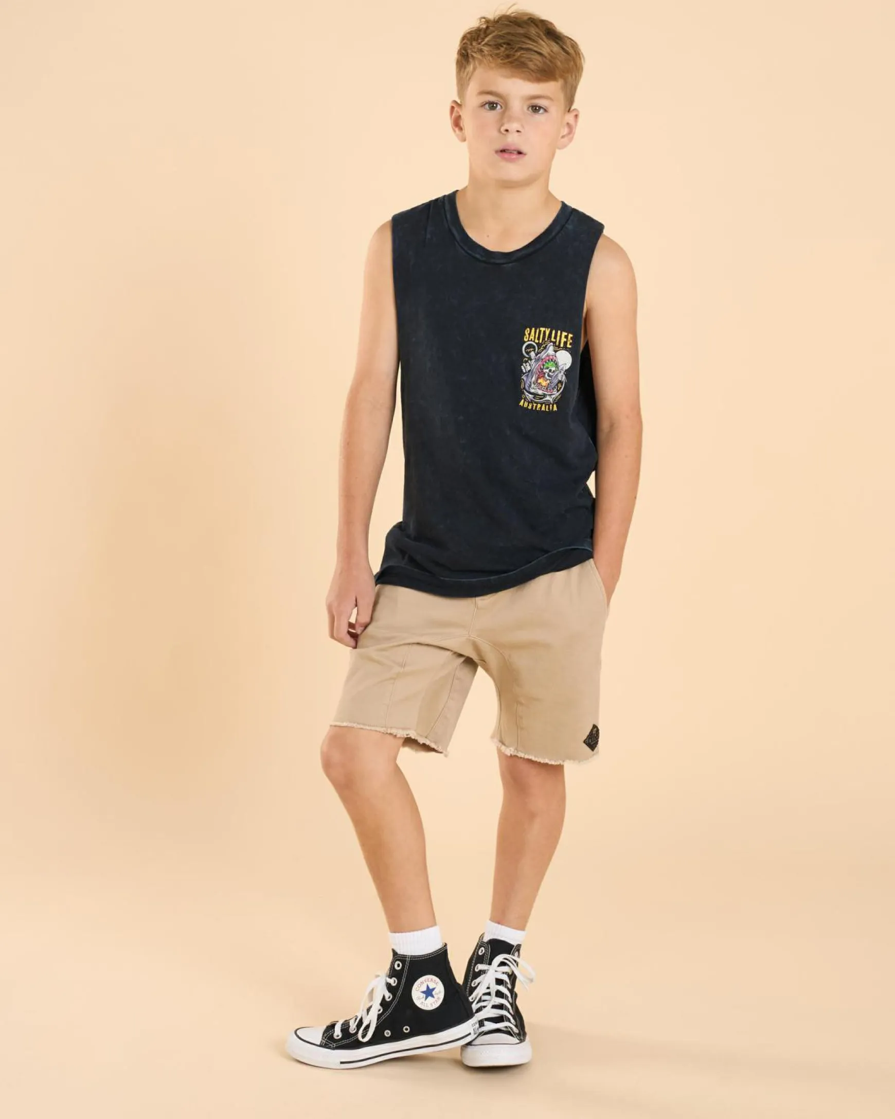 Boys' Snap Muscle Tank