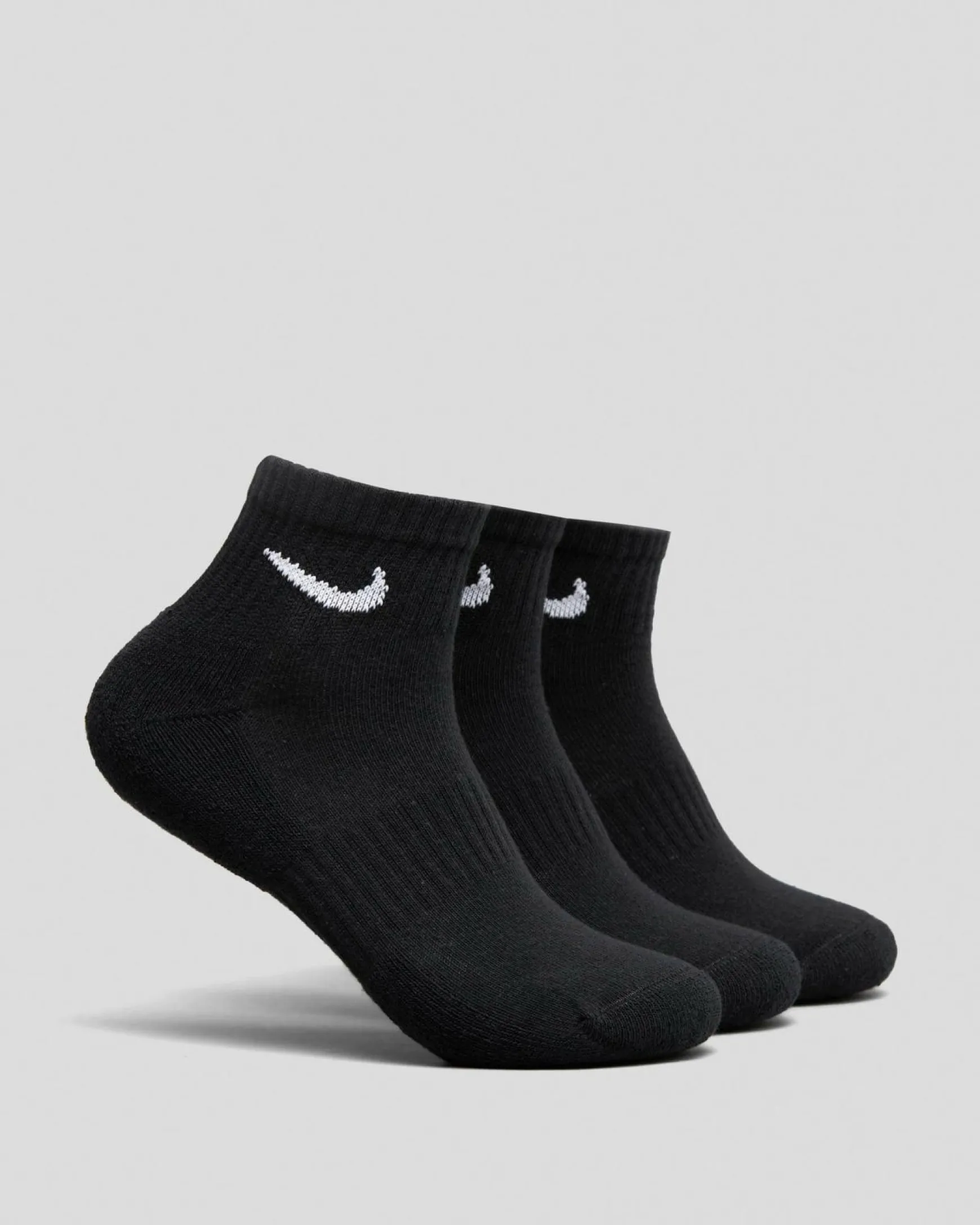 Boys' Training Ankle Socks 3 Pack