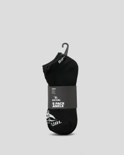 Brand Ankle Socks 5 Pack