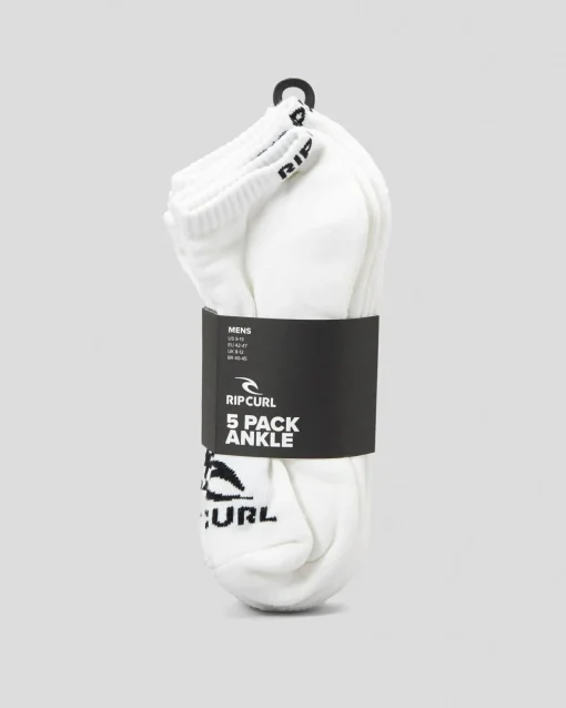 Brand Ankle Socks 5 Pack