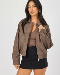 Brando Faux Leather Jacket
