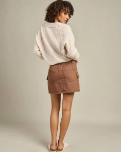 Cargo Denim Mini Skirt