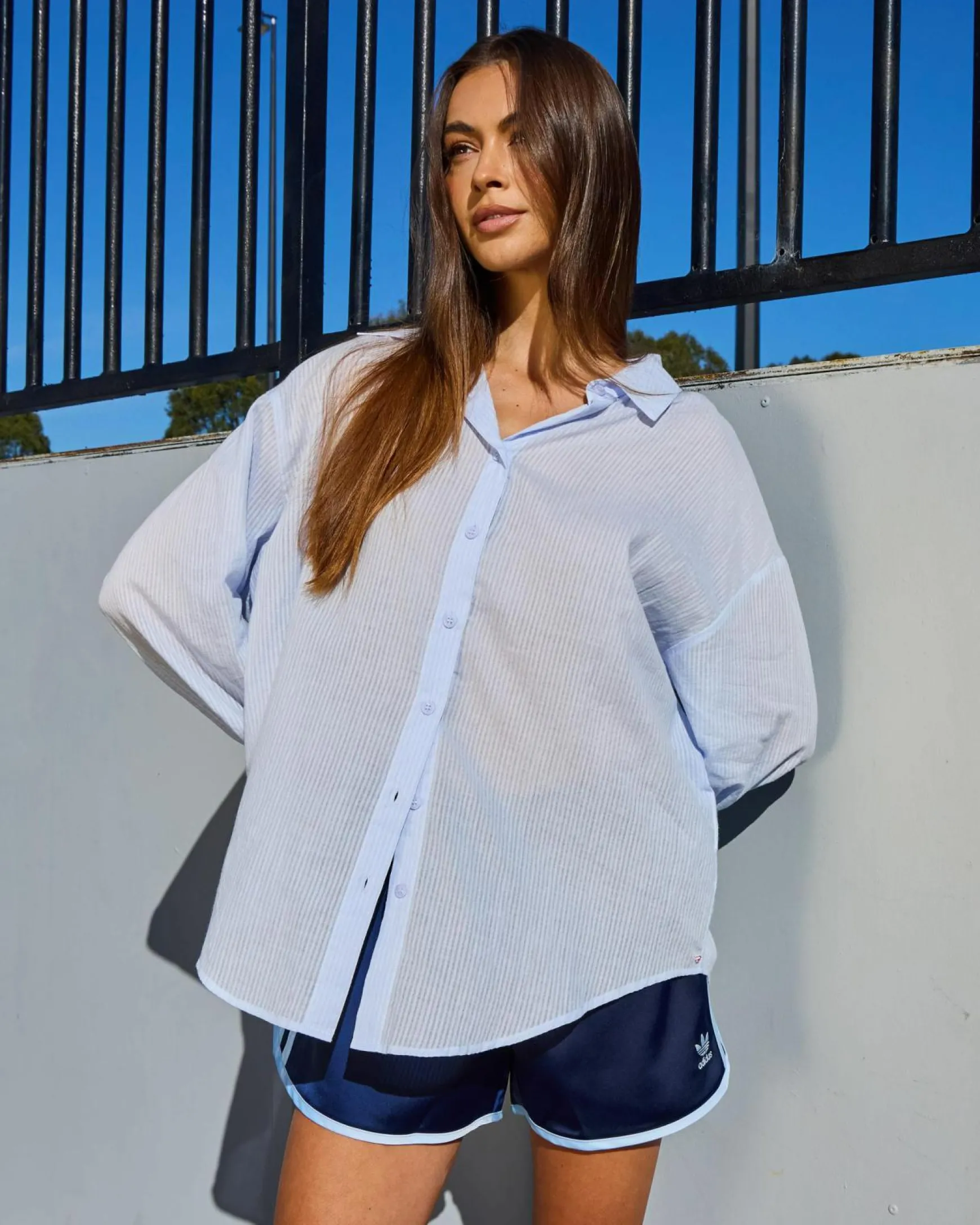 Carlie Stripe Long Sleeve Shirt