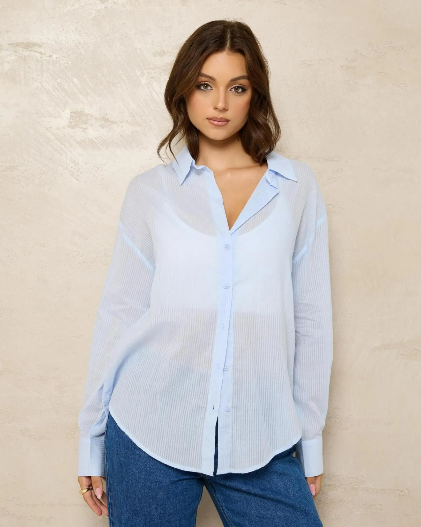 Carlie Stripe Long Sleeve Shirt