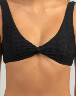 CG Wave Trip Twisted Crop Bikini Top