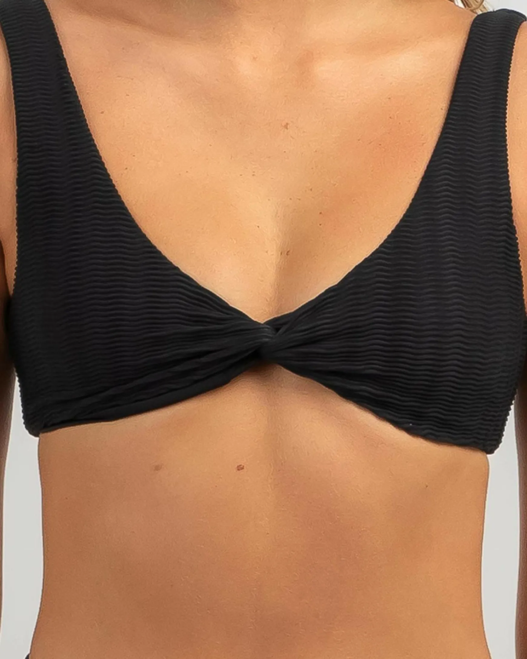 CG Wave Trip Twisted Crop Bikini Top