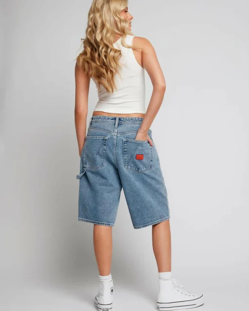Chainmail Denim Shorts