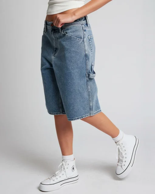 Chainmail Denim Shorts