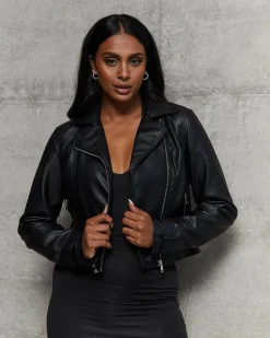 Channing Faux Leather Jacket