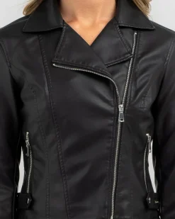 Channing Faux Leather Jacket