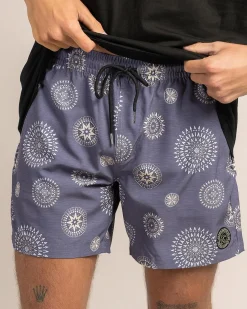 Circuit Elastic Waist Board Shorts