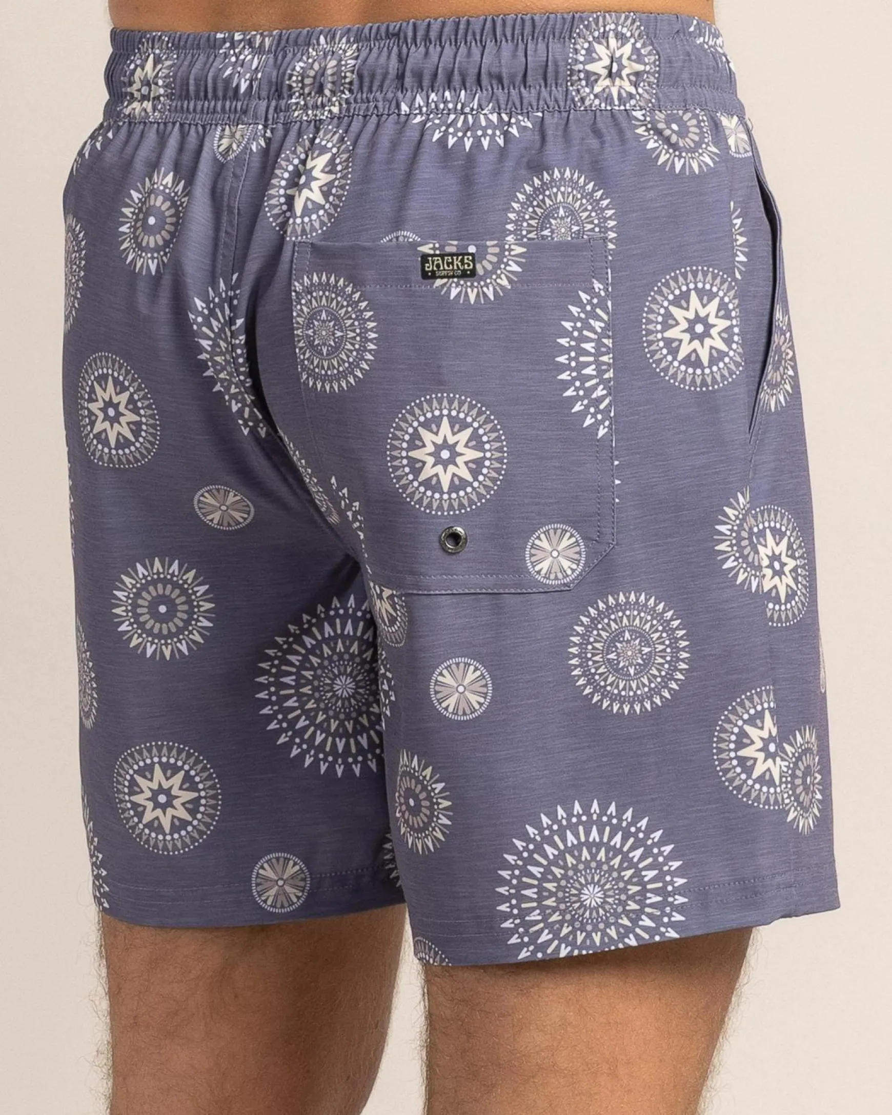 Circuit Elastic Waist Board Shorts