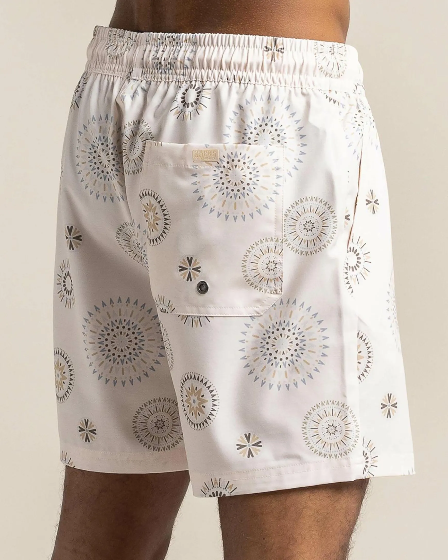 Circuit Elastic Waist Board Shorts