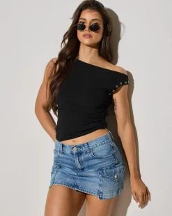 Claire Cargo Denim Skirt