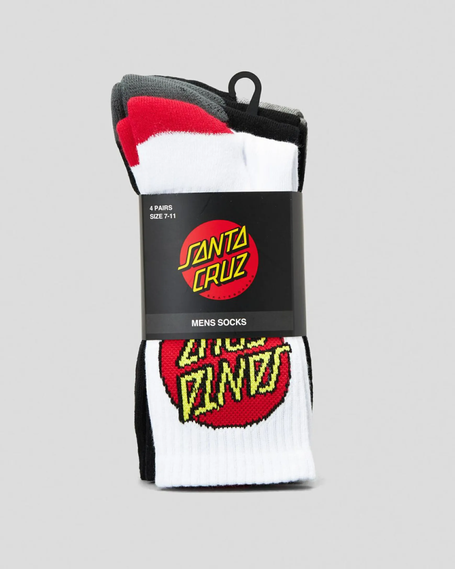 Classic Dot Crew Socks 4 Pack