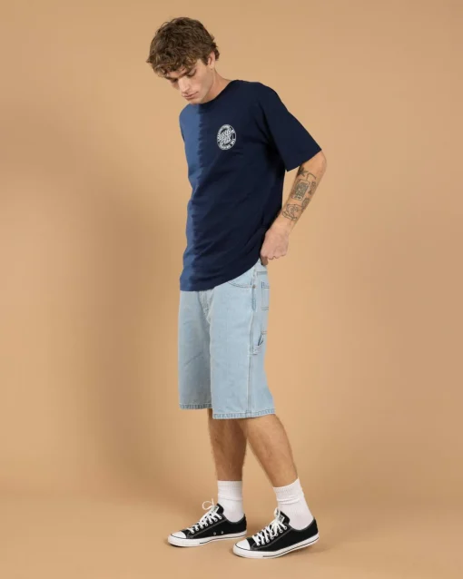 Classic Dot Denim Carpenter Shorts