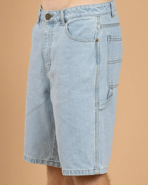 Classic Dot Denim Carpenter Shorts