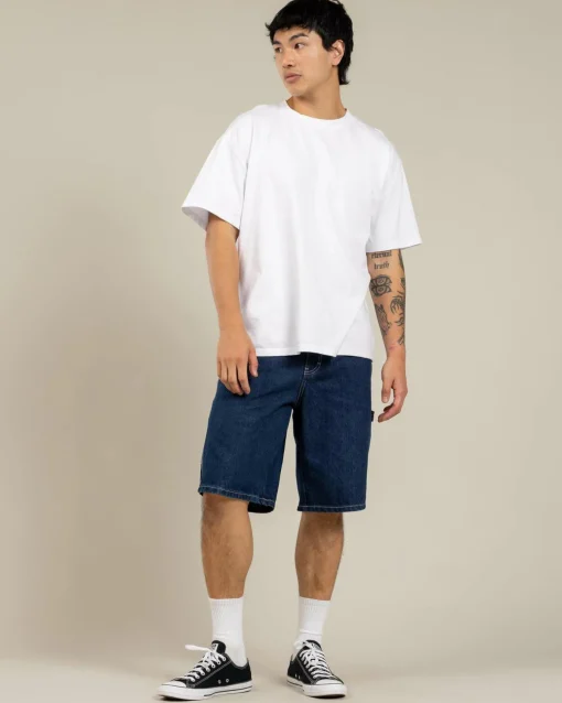 Classic Dot Denim Carpenter Shorts