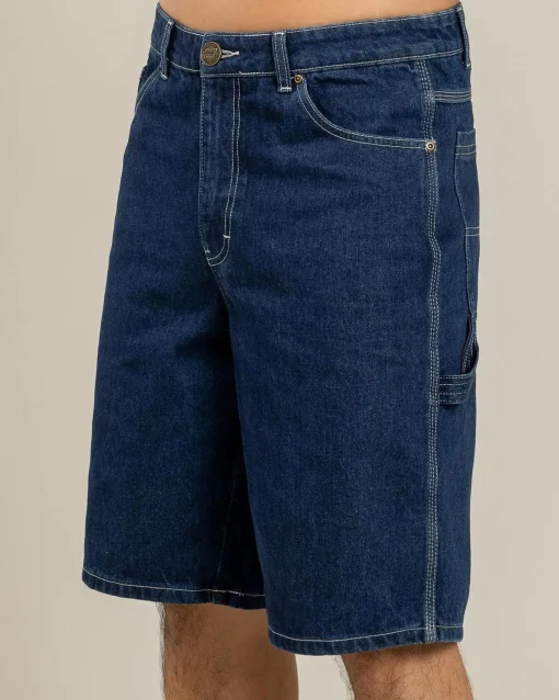 Classic Dot Denim Carpenter Shorts