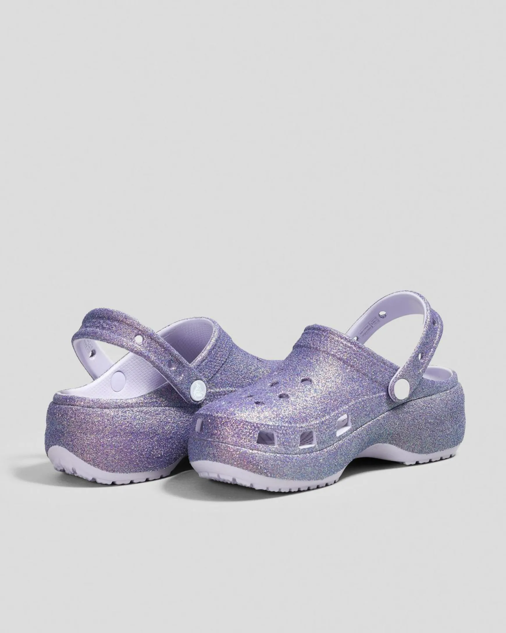 Classic Platform Glitter Clogs