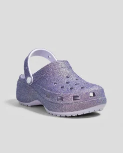 Classic Platform Glitter Clogs