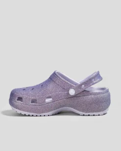 Classic Platform Glitter Clogs