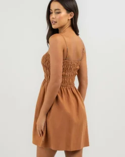 Classic Shirred Mini Dress