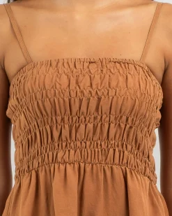 Classic Shirred Mini Dress