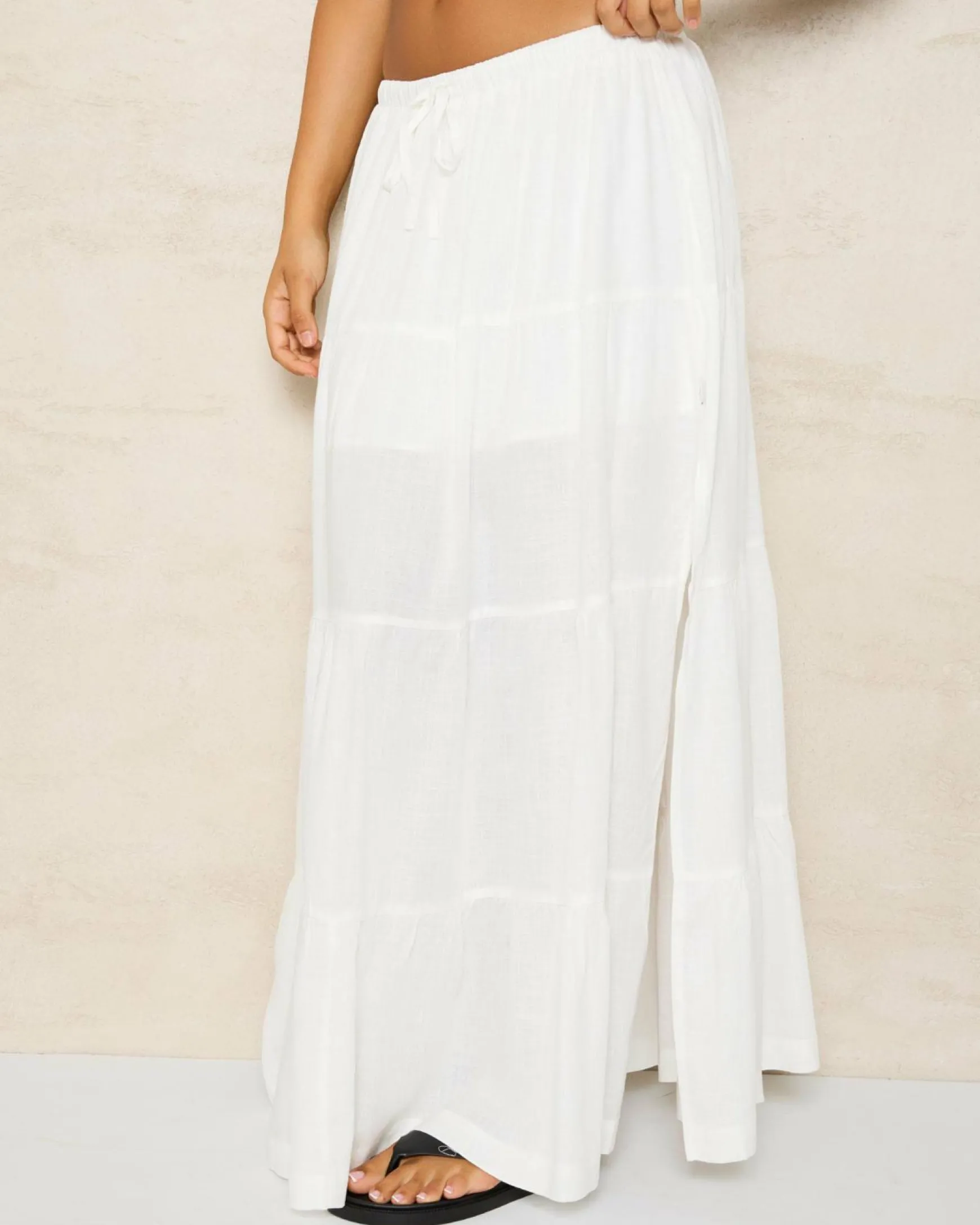 Classic Tiered Maxi Skirt