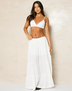 Classic Tiered Maxi Skirt