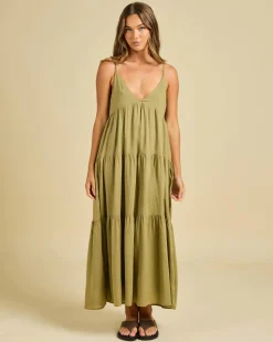 Classic Tiered Midi Dress