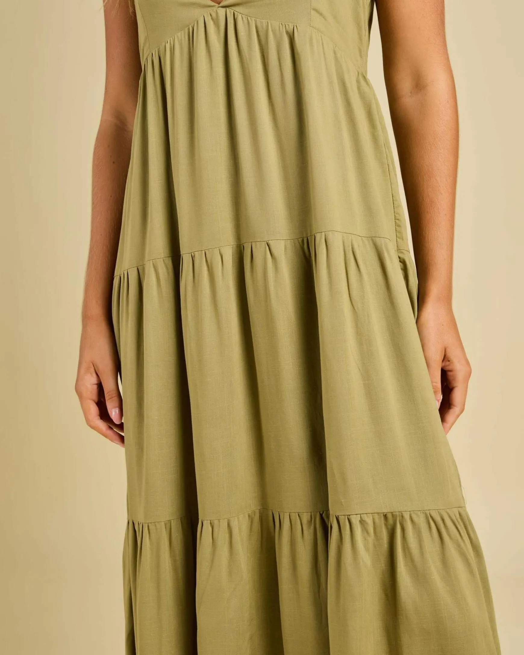 Classic Tiered Midi Dress