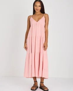 Classic Tiered Midi Dress
