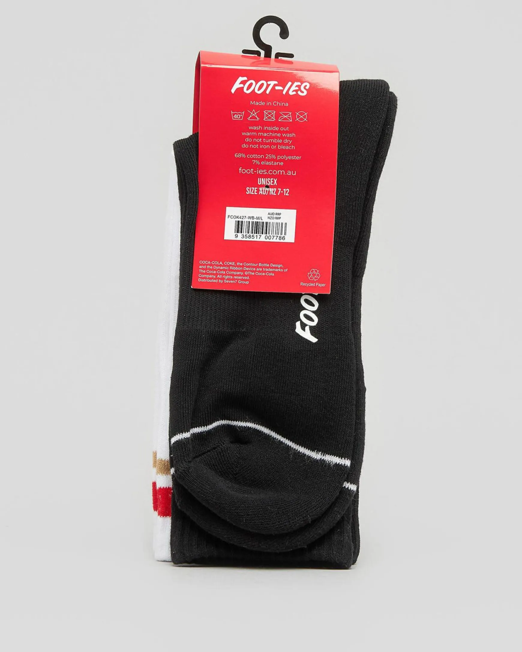 Coke Can Sneaker Socks 2 Pack