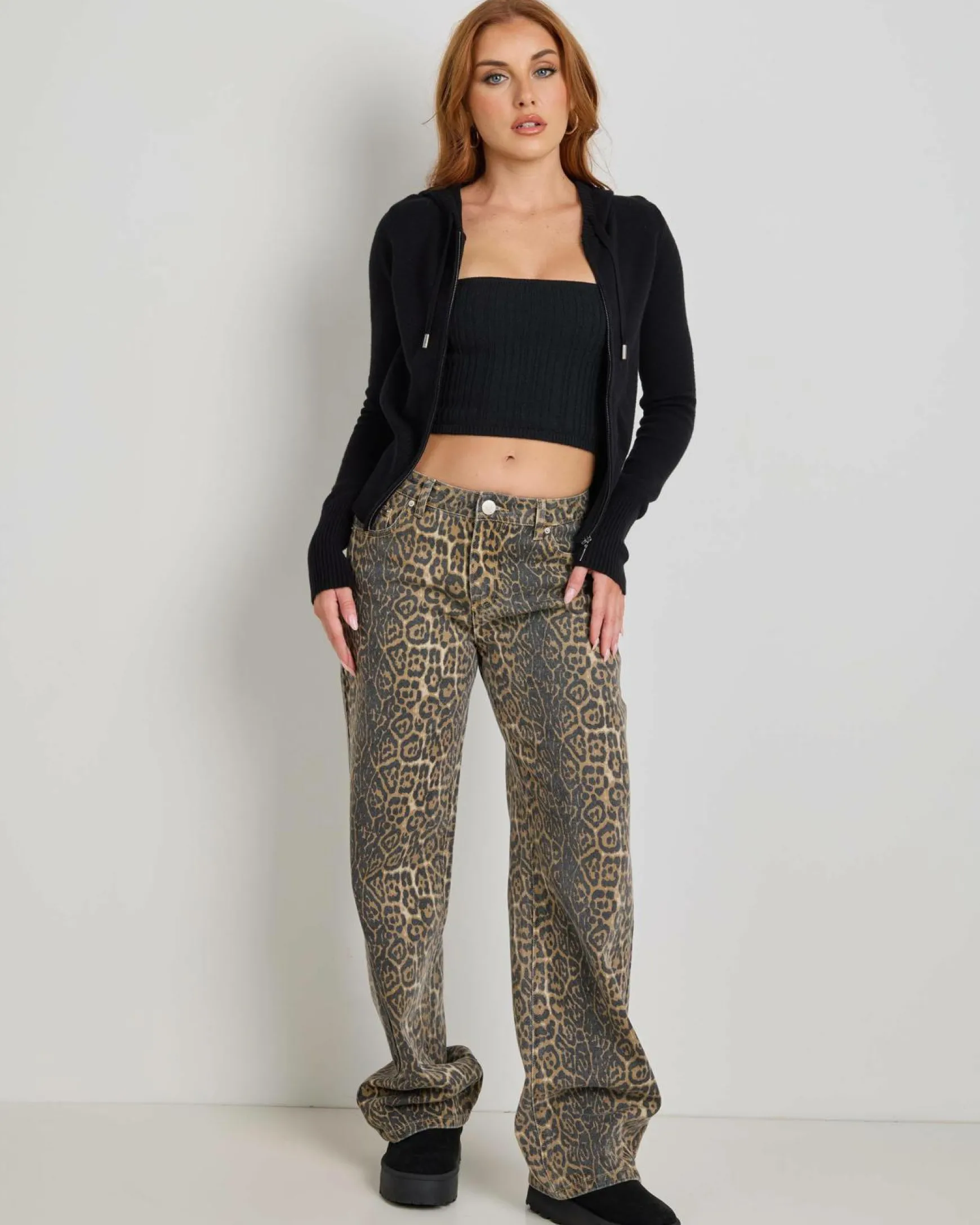 Cora Hooded Zip Knit Jumper