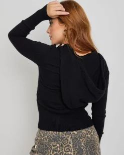 Cora Hooded Zip Knit Jumper