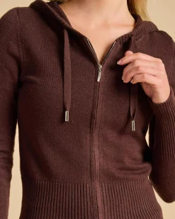 Cora Hooded Zip Knit Jumper