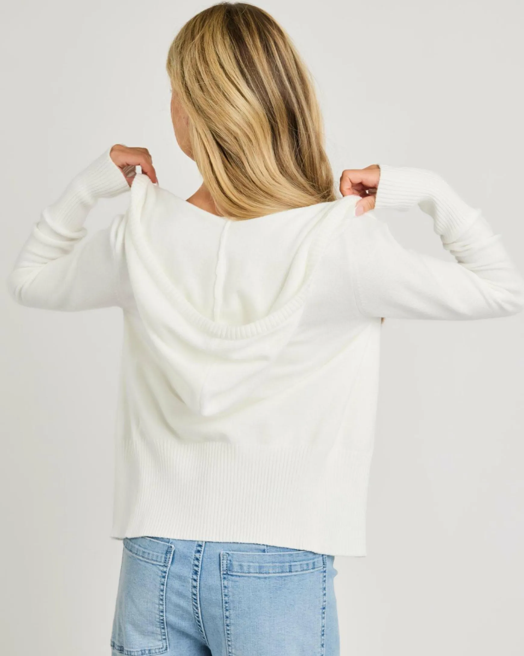 Cora Hooded Zip Knit Jumper