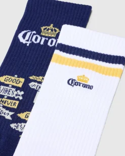 Corona Good Vibes Sneaker Sock 2 Pack