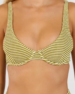 Cove Stripe Underwire Bikini Top