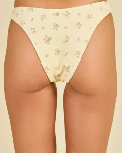 Dahlia Floral Hi Cut Bikini Bottom