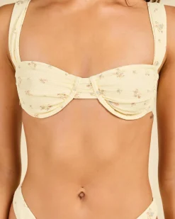 Dahlia Floral Underwire Bikini Top