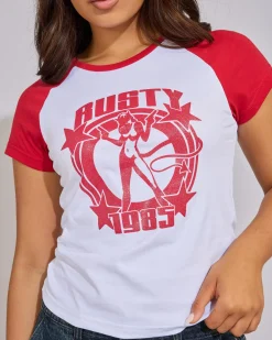Daring Devil Cap Sleeve Baby Tee