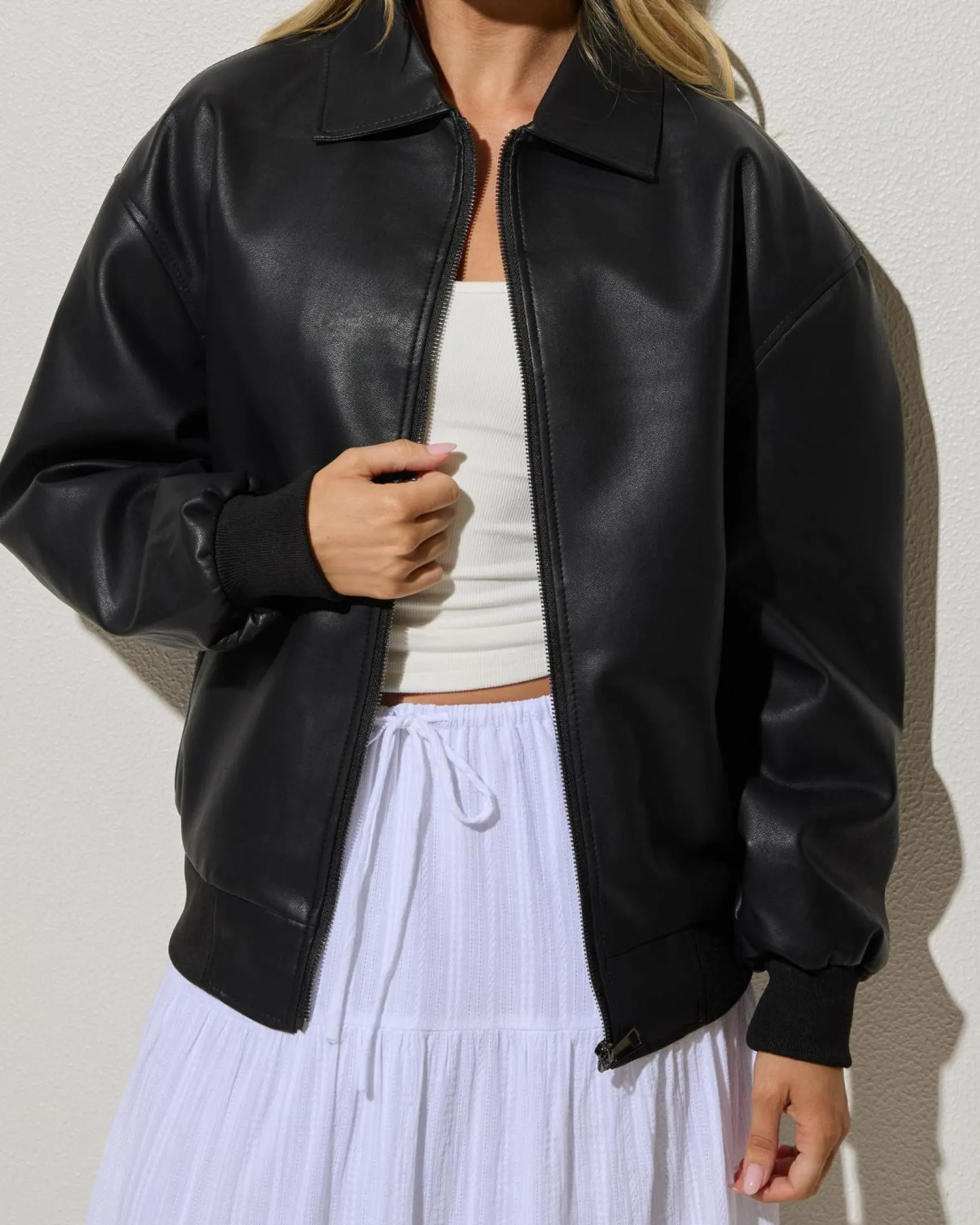 Dean Faux Leather Jacket