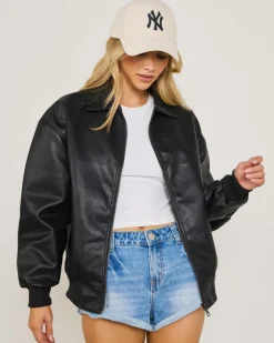 Dean Faux Leather Jacket