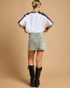 Dirty Mavericks Denim Mini Skirt
