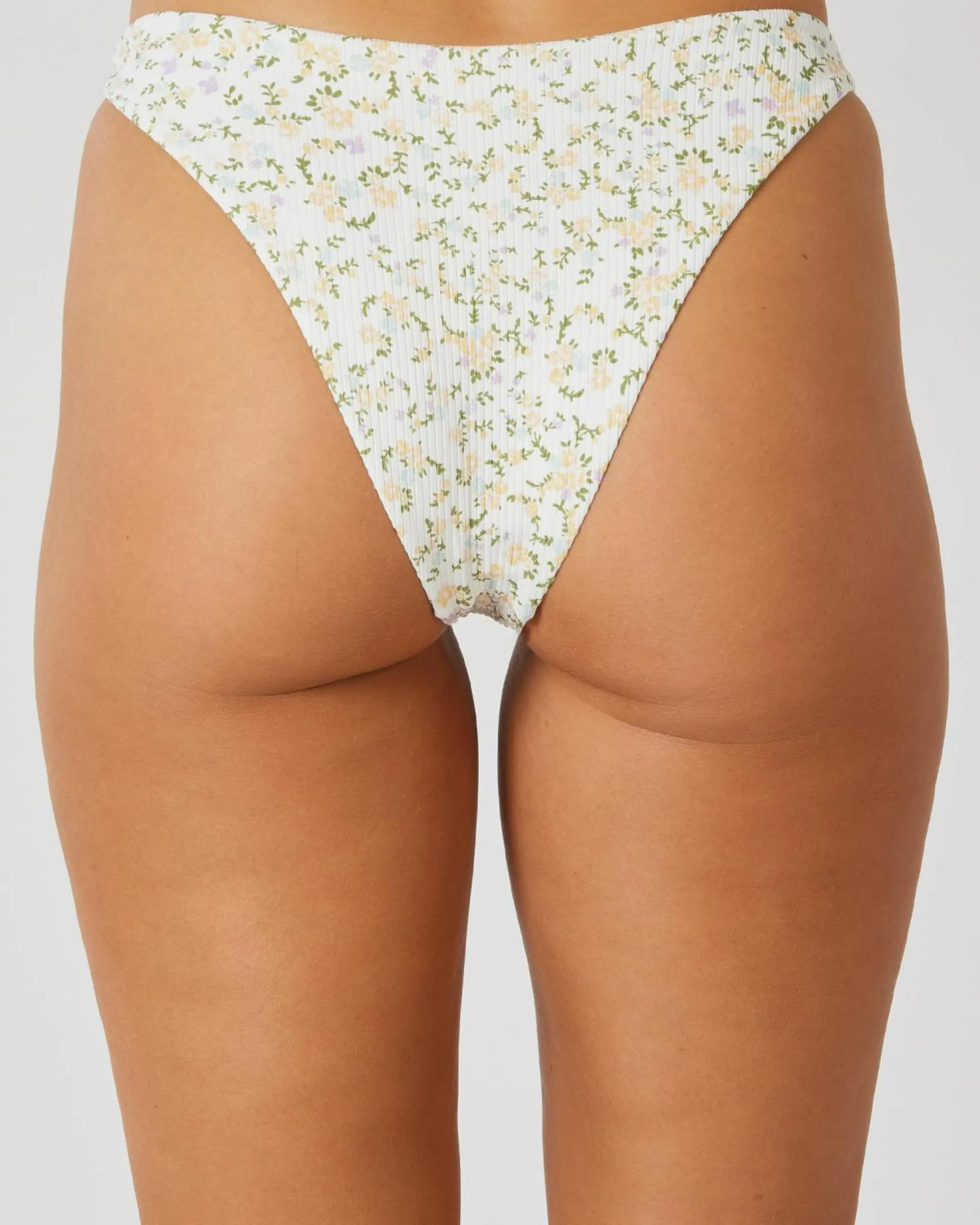 Ditsy Rib Medium French Bikini Bottom