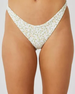 Ditsy Rib Medium French Bikini Bottom