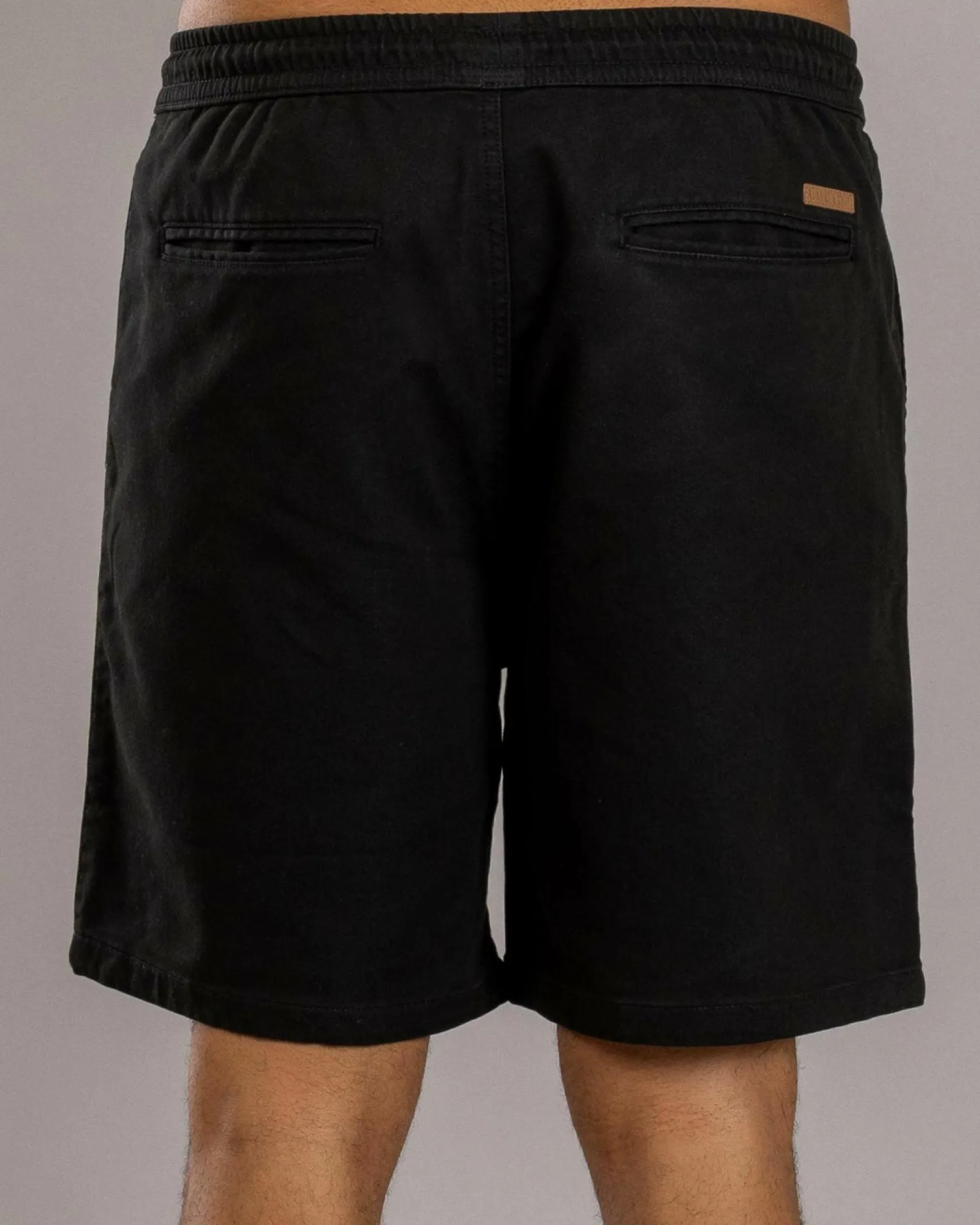 Division Elastic Waist Shorts